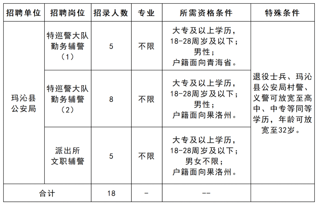 聂荣县公安局招聘公告全新发布